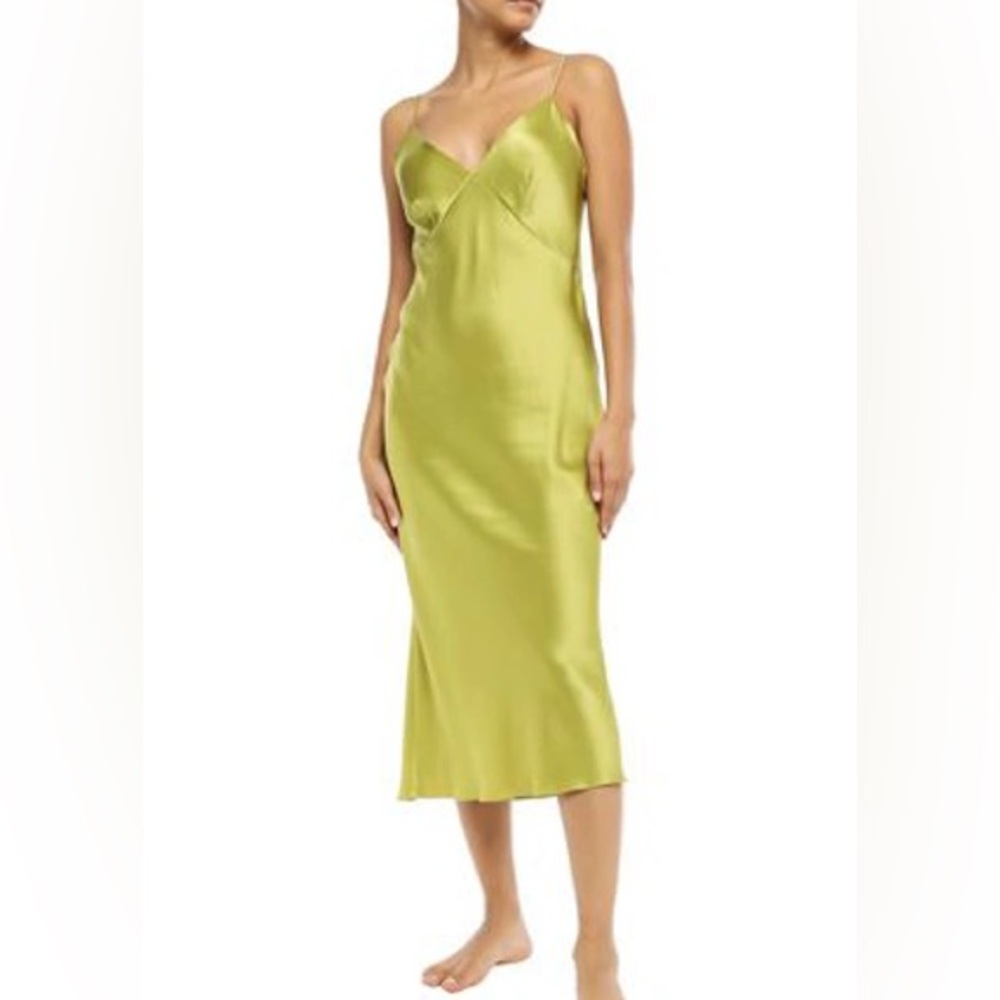 Olivia Von Halle Issa Dress in Chartreuse Size 1 Small